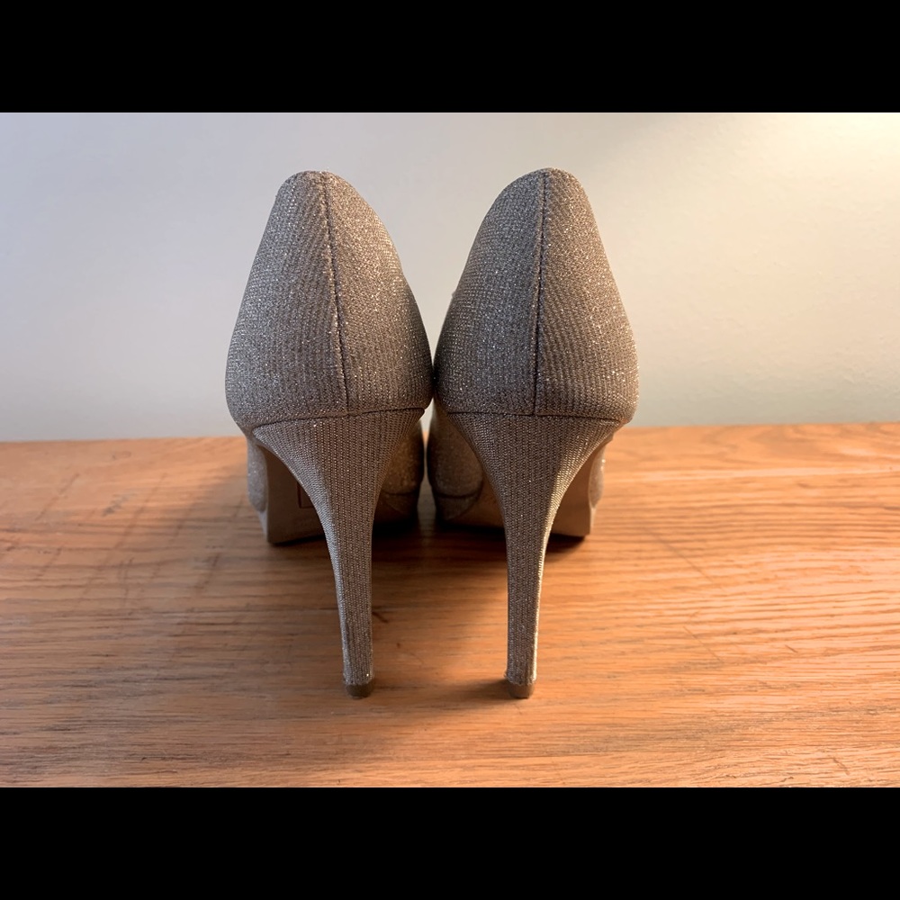 Sparkly Light Gold Heels